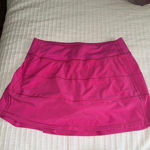 Lululemon pace rival skirt sonic pink size 6 tall